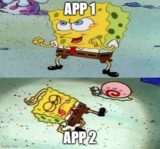 SpongeBob - APP 1 vs APP 2