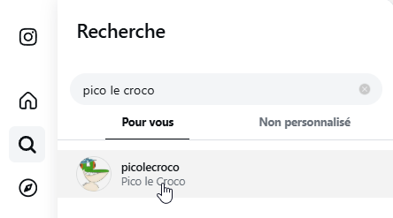 Profil Instagram de Pico