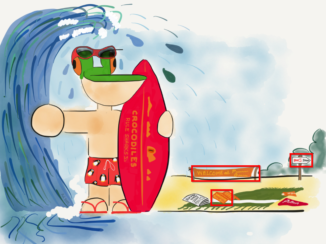 Photo de la plage non recadrée