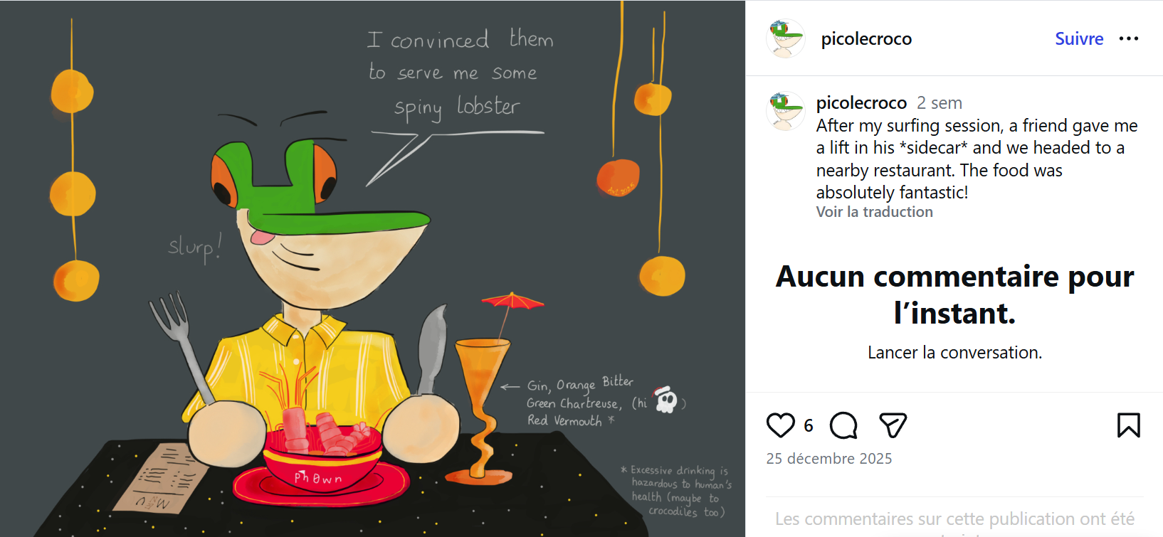 Ingrédients du cocktail