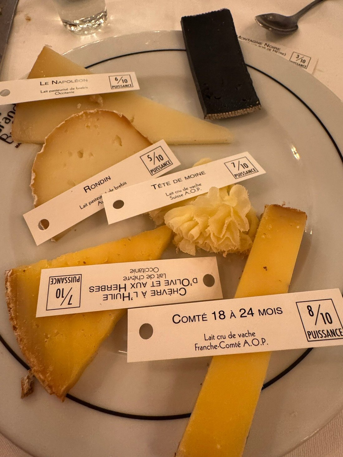 Sélection de fromages incroyable